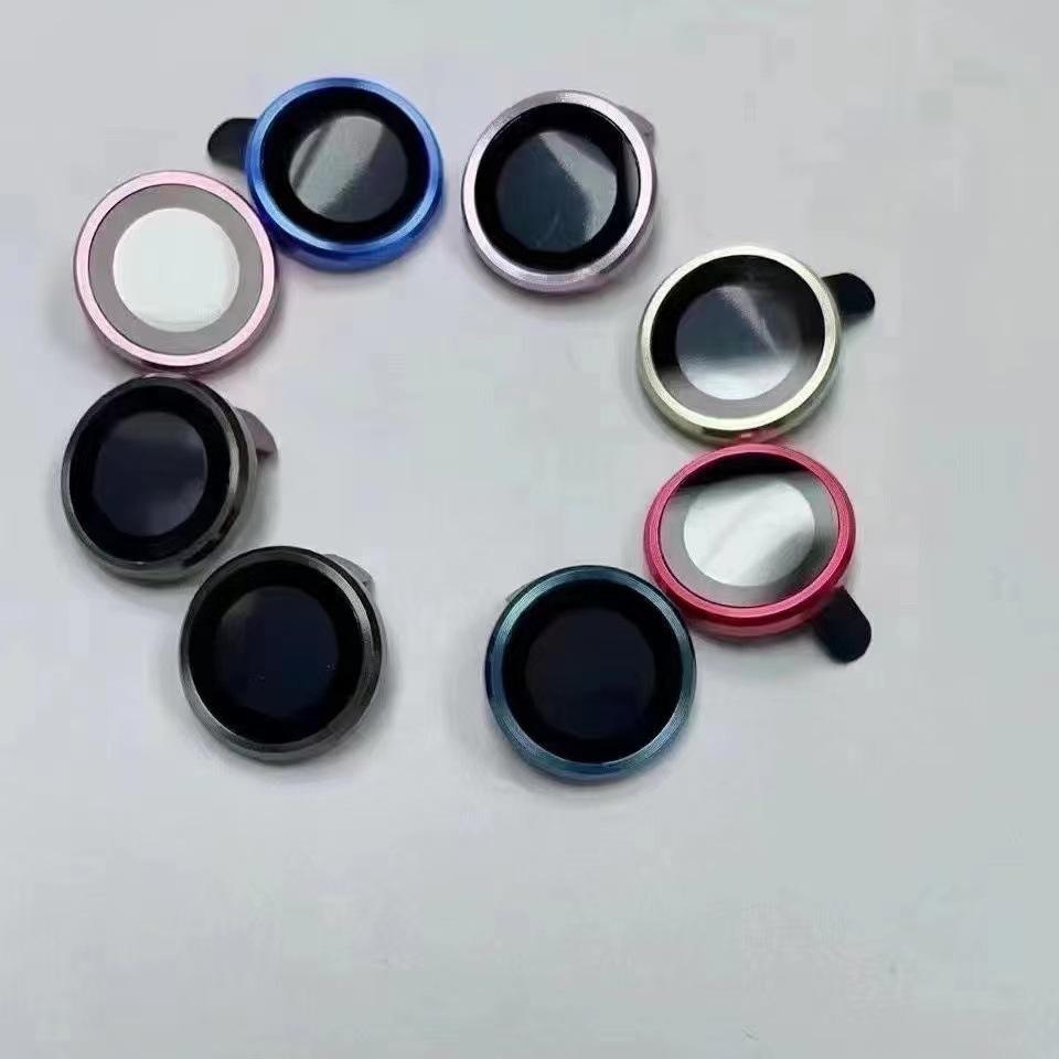 Inel Metalic Metalic pentru Obiectivul Camerei pentru iPhone 16 / 16 Plus Aluminiu LensCase Sticlă pe iPhone16 16+ Capac de Acoperire