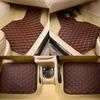 4Pcs Car Floor Mats Custom Front Rear Liner Auto Mat Carpets PU Leather Cushion