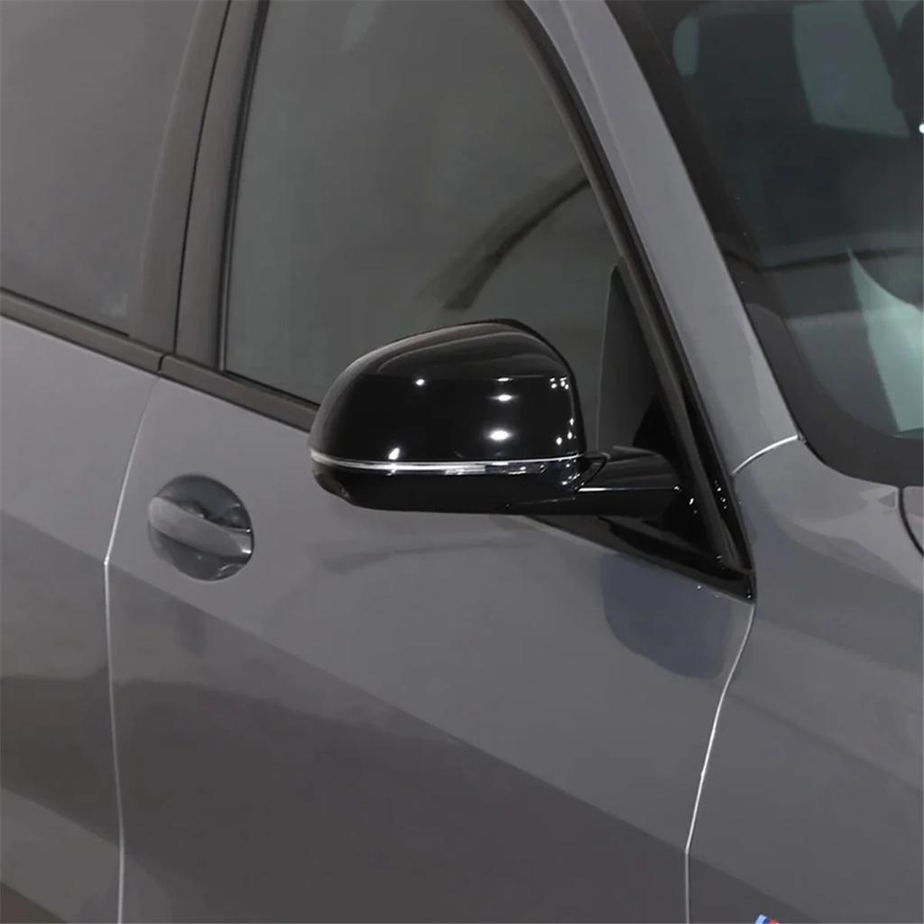 For BMW X5 F15 G05 2014- Rearview Mirror Cap Cover Exterior Side Rearview Mirror Cap Trim Accessories - Black