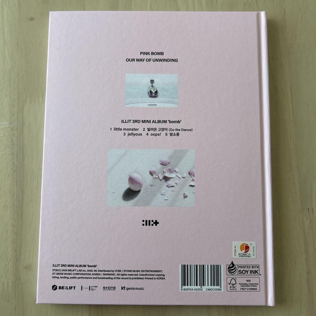 [USED] ILLIT BOMB Standard Edition PINK BOMB Edition Opened Minju Complete