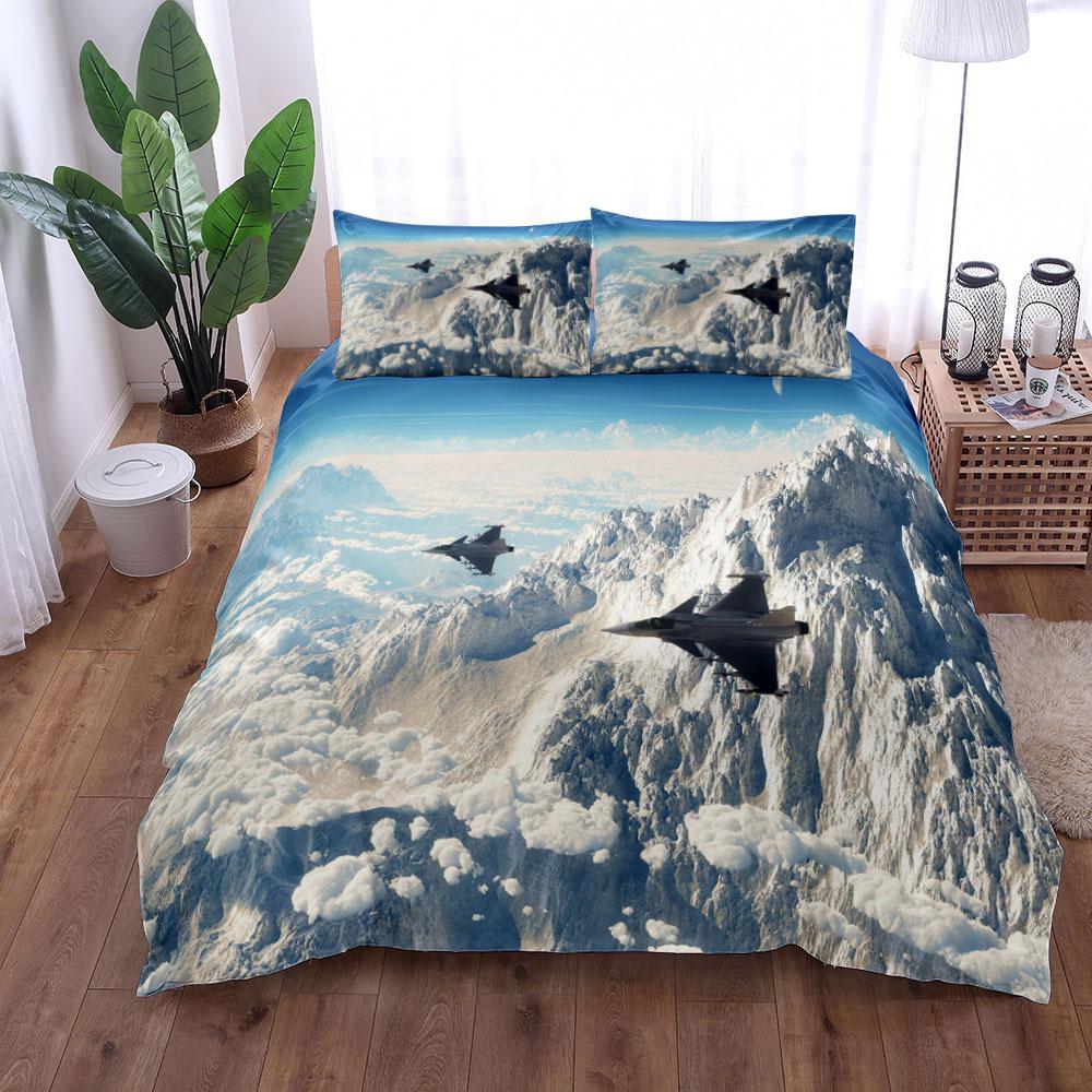 

World Ranking Air Fighter Duvet Cover Set UK Single Double Queen US Twin Full King Size Среди комплектов постельного белья 265x228cm