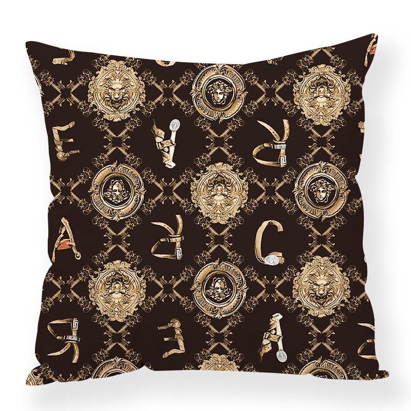 Retro Animal Chain Mixed Elements Digital Printing Pillow Case Car Waist Pillow