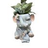 1 piece of creative cute elephant flower pot shape, resin statue ornament, balcony garden and courtyard decoration