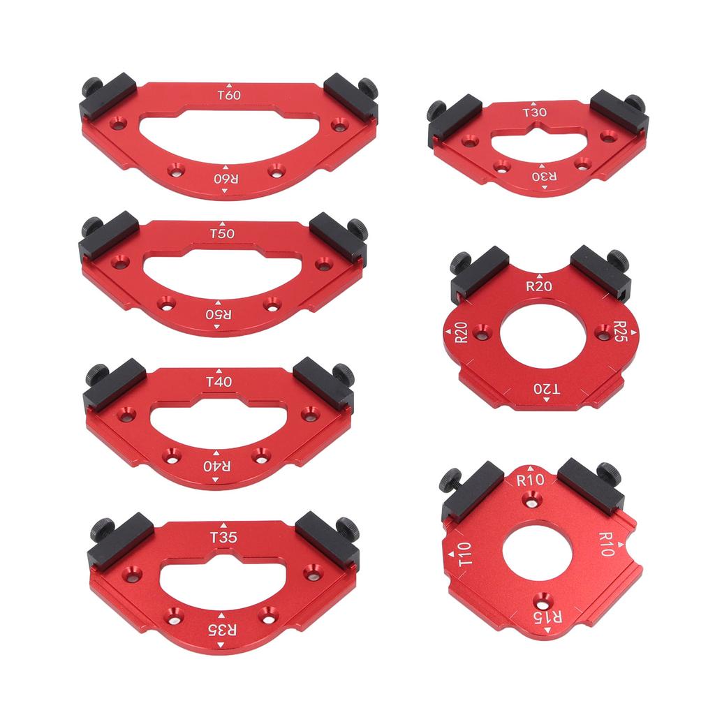 Table Corner Router Jig Set Trimming Machine Aluminium Alloy Router Radius Template Kits Woodworking