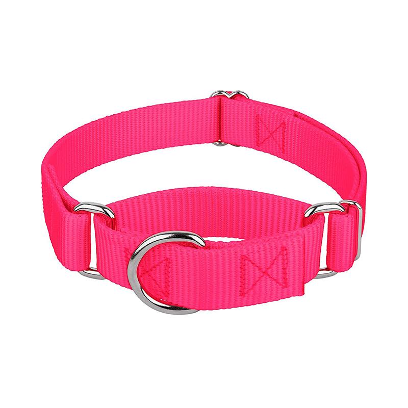 Zgarda robustă din nailon Martingale, reglabilă, moale, pentru cățeluși, pentru câini de talie mică, mari, controlul dresajului previne alunecarea afară