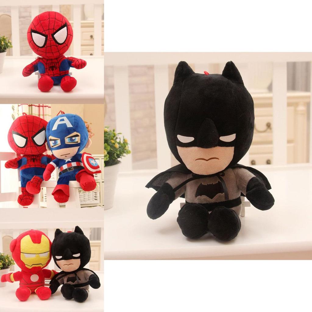 Colorful Avengers Plush Toy Collection With Spiderman Captain America Ironman Design