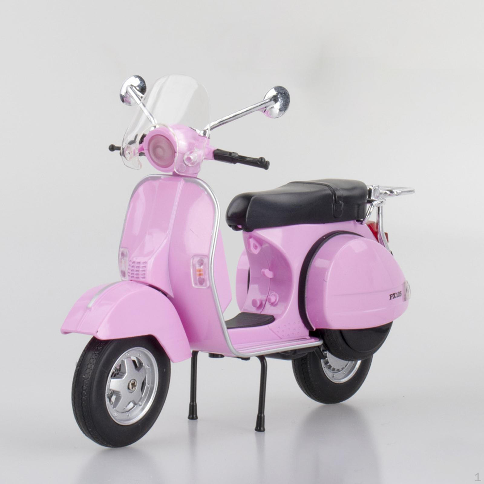 

1/10 Leisure Motorcycle Diecast Model Desktop Decor Toy Playset for Study червоний