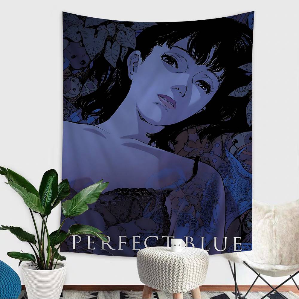 

Anime Perfect Blue Printed Large Wall Tapestry Indian Buddha Wall Decoration Witchcraft Bohemian Hippie Decor Blanket 74x94cm(29x37in)