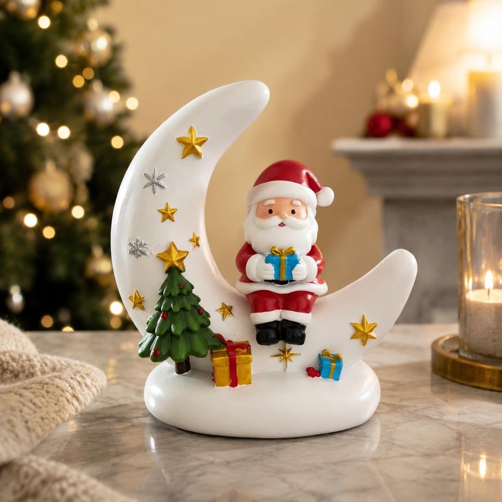 Christmas Snowman Desktop Ornament Set - Holiday Tabletop Figurine Decor, Unlit