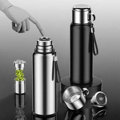 1PC Smart Thermos Vacuum Insulated Mug Cup Large Capacity Thermos Bottle Stainless Steel Water Bottle