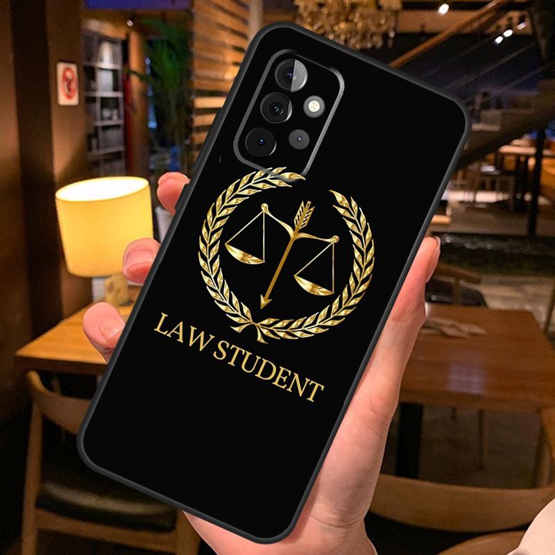 Jurastudent Anwalt Richter Fall Für Samsung Galaxy A54 A34 A14 A51 A71 A50 A70 A12 A22 A32 A52 A53 A33 A13 Rückabdeckung