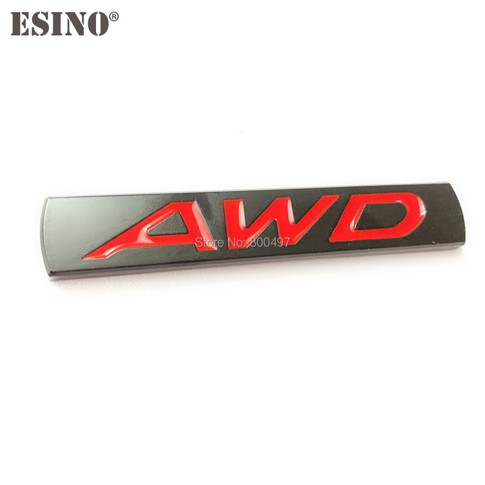 New Car Styling 3D AWD Metal Chrome Zinc Alloy Emblem Car Body Badge Sticker Auto Accessory for Mazda 3 CX-3 CX-5 RX-8 RX-5 Wcgvh11