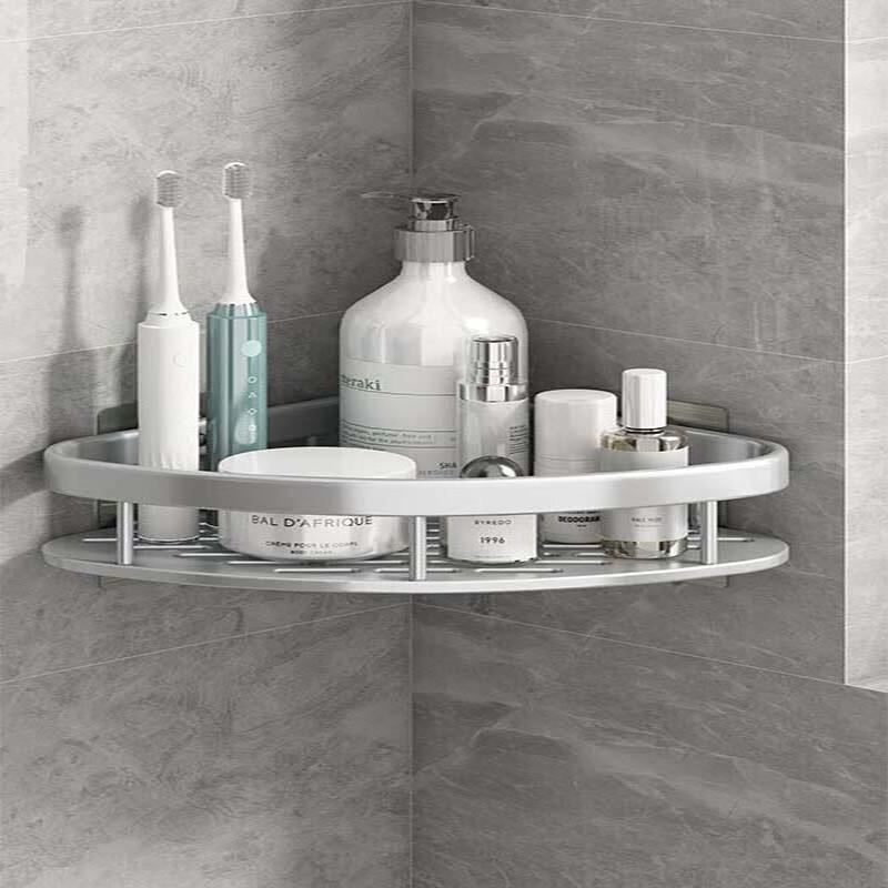 Ruijunhong Punch-Free Silver Triangular Shelf