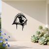 2D Personalized Cartoon Eyes Metal Wall Art, Dark Gothic Indoor Outdoor Decor, Halloween Christmas Gift for Alt Style Lover