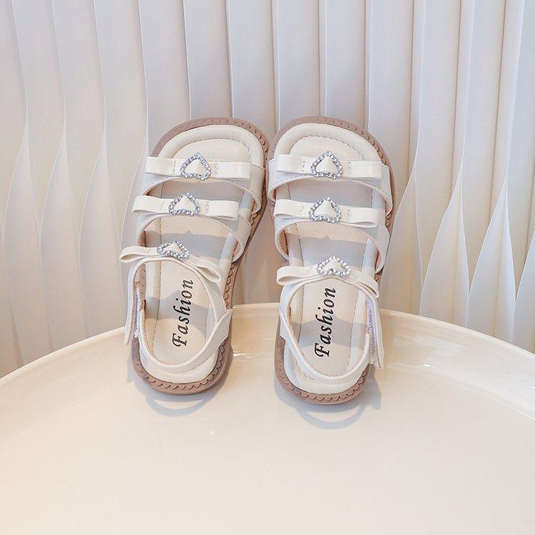 Girls sandals 2025 summer new children's shoes little girl princess shoes soft sole foreign style baby shoes beach shoes