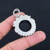 925 Silver Black Tourmaline Rough Stone Handmade Trendy Bezel Pendant Jewelry
