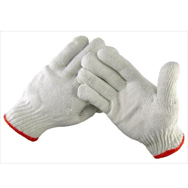 600g Cotton White Cotton Yarn Wear-resistant Protective Industrial Gloves Professional Outdoor Work Protective Gloves