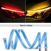 2Pcs Start Scan DRL Car Daytime Running Light Flexible Waterproof LED Strip Sequential Turn Signal Light For Auto Headlight 12V