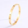 Classic titanium steel bracelet for women, popular fashion light luxury bracelet, ten diamond gold bracelet for girlfriends