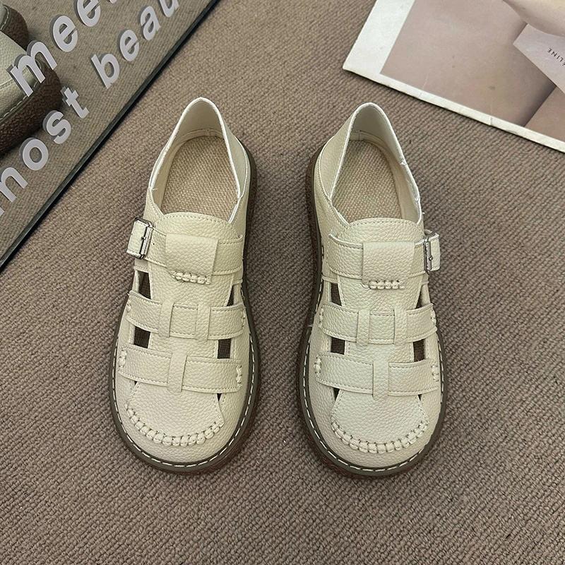 Women's Shoes Platform Round Toe Female Footwear Modis Casual Sneaker Loafers With Fur Dress 2025 Moccasin Summer Slip-on