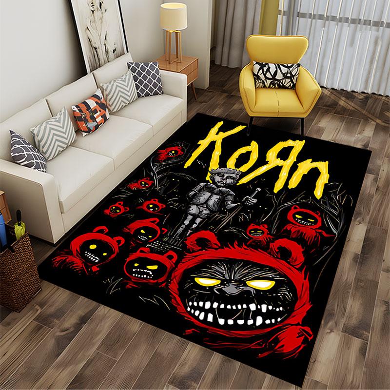 Eerie Cartoon Design Rug suitable as a non-slip mat for the living room or bedroom sofa