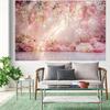 2D Romantic Pink Rose Flower Backdrop Wedding Party Background