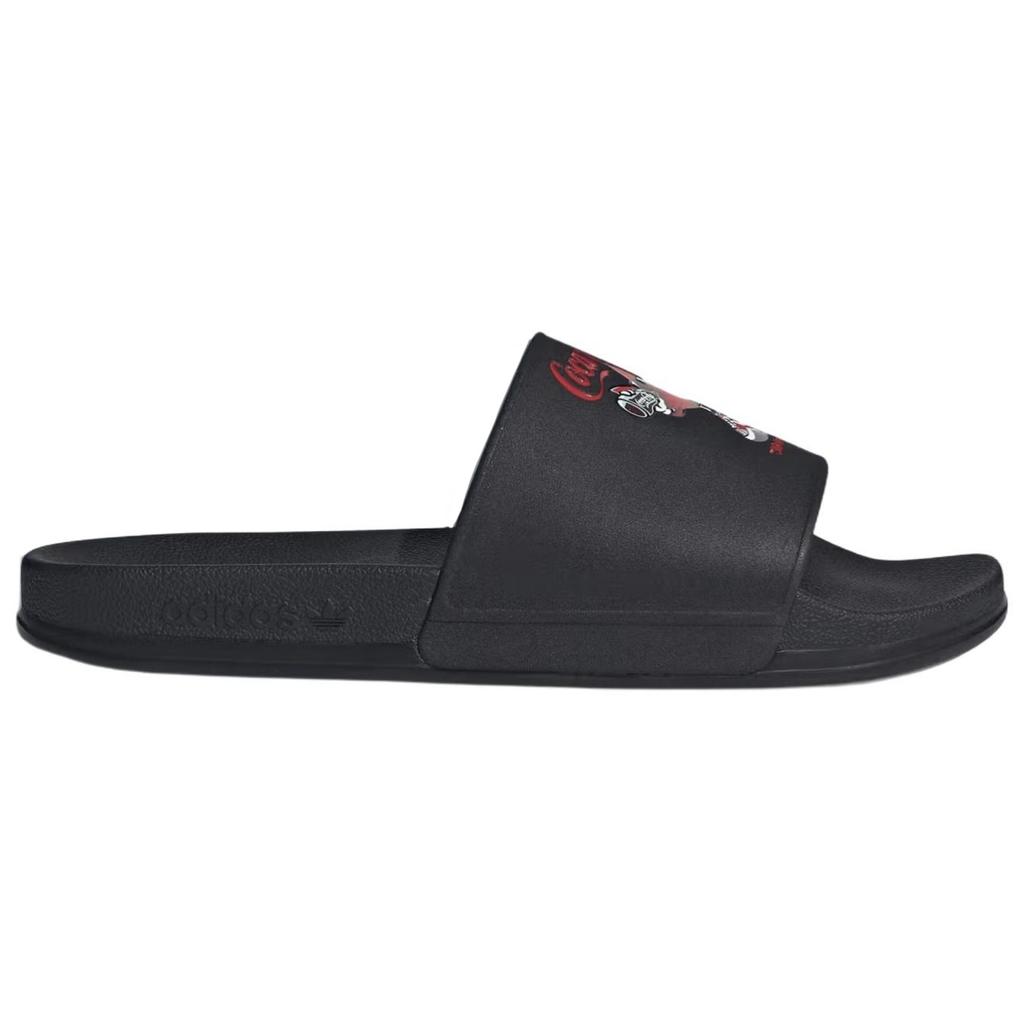 Adidas Originals × Coca-Cola Adilette Comfortable Slide Sandals Unisex Footwear Black Red KH6902