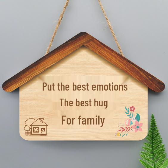 Creative Welcome Home Hanging Sign for Entryway