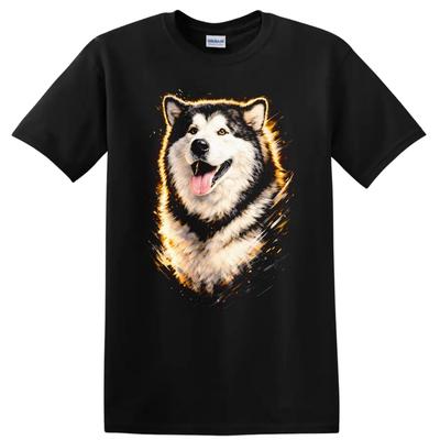 Hunderasse T-Shirt Alaskan Malamute Design Grafik Tierliebhaber Tee