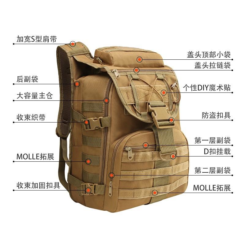 Tool Bags Tactical Tool Backpack Waterproof Oxford Cloth 16 Inch Laptop Bag Outdoor Travel Hiking Daypack