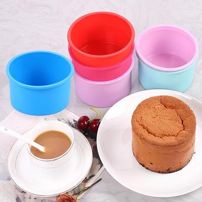 Round Silicone Cake Mold for DIY Baking - Multiple Sizes and Styles