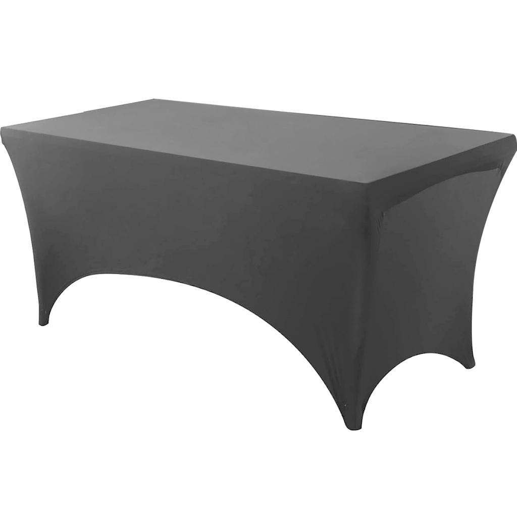 Spandex Tablecloth Tight Fitted Washable and Wrinkle Resistant Stretch Rectangular Patio Event Wedding Parties Table Cover