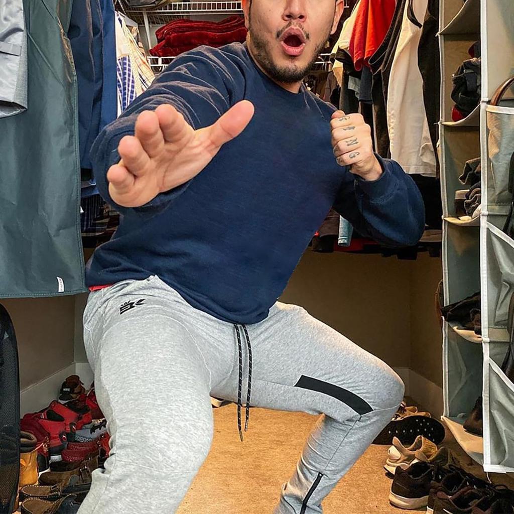 BROKIG Breathable Jogger Mesh with Ship Comfortable Gym Workout Slim Fit Pants, Men's Pockets, Sweatpants, Pants, Pants, Casual, (Dark Gray, XL)