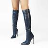 Fashion Women's Autumn Winter Boots Fashion Sexy Women's Boots Two-color Snake Knee High Boots 2025 Autumn and Winter New Women's Shoes