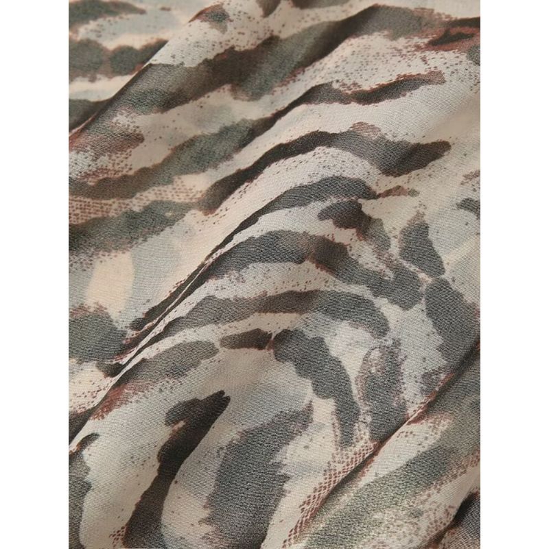 Kaslead New Arrival Women's Fashion Style Fashion Animal Pattern Print Metal Foil Shirt 9878149