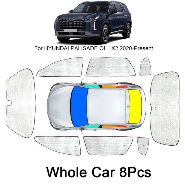 Car Sunshades UV Protection Side For Hyundai PALISADE LX2 -2025 Windows Curtain Sun Shade Visor Front Windshield Accessories