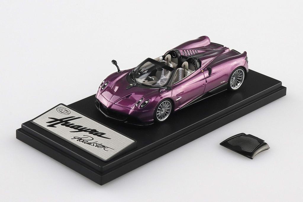 Aoshima Bunka Kyozai Skynet Zamini Car Pagani Huayra Roadster Purple Finished Product 1/43