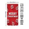 Tu Christmas Shower Curtain Waterproof Festive Holiday Decor Merry Xmas Pattern Bathroom Fabric Backdrop Holiday Home Decoration