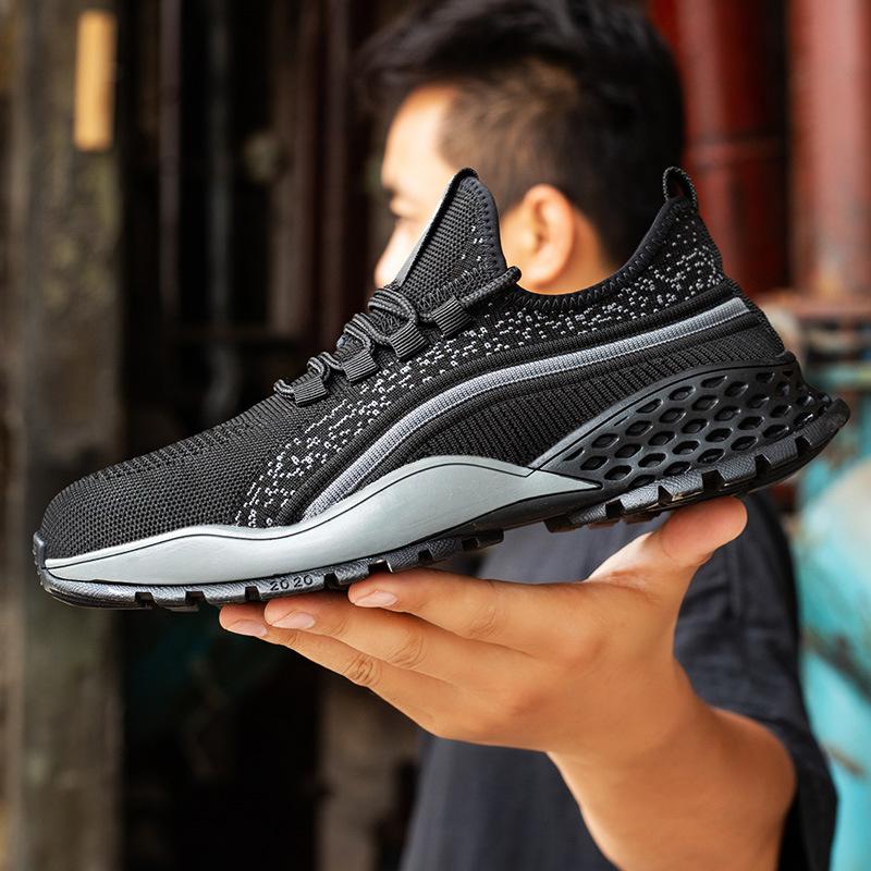 Botas de trabajo para hombre, zapatos de seguridad con punta de acero, a  prueba de perforaciones, para construcción|Calzado de seguridad| -  AliExpress