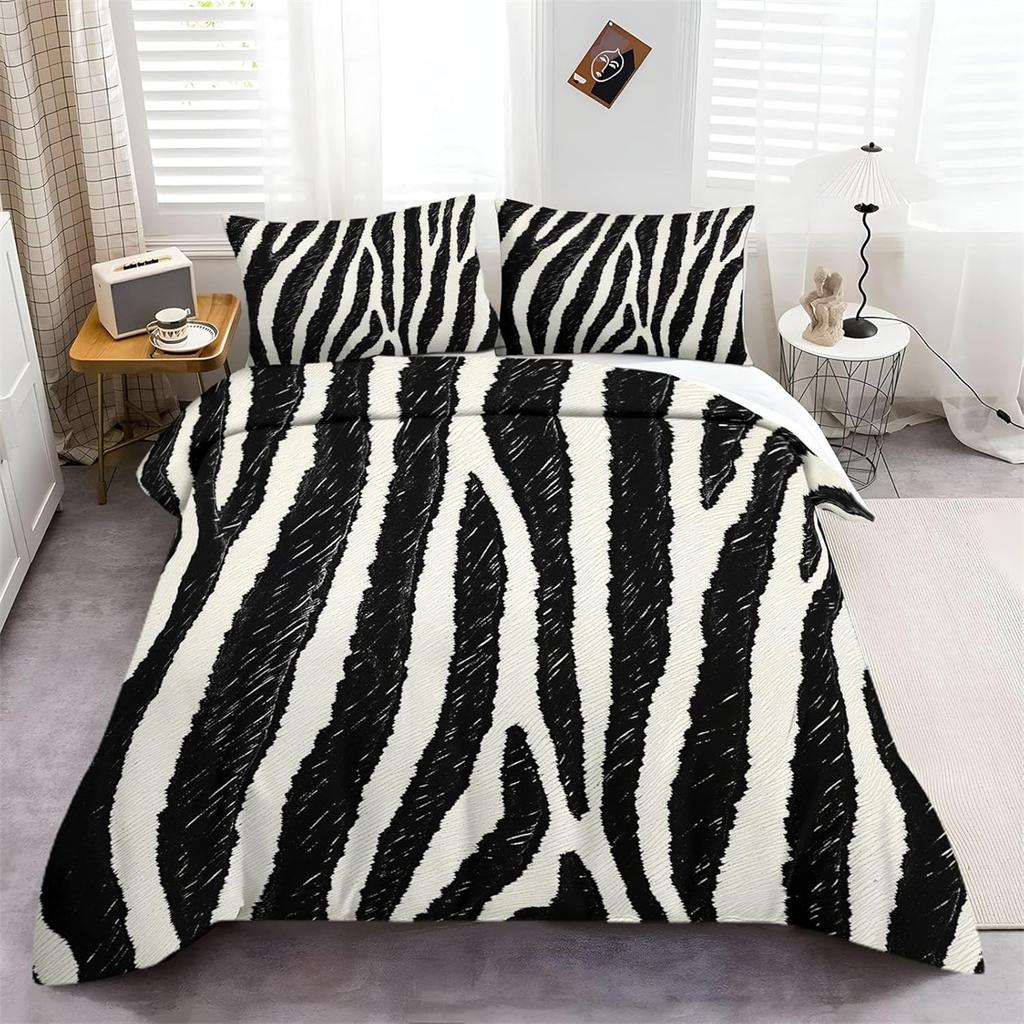 Leopard Print Single Duvet Cover For Boys Girls 3D Print Bedding Set Easy Care Quilt Covers With 1/2 Matching Pillowcase 75*50Cm