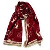 New Xiangyun Swallow Jacquard Warm Shawl for Women Autumn and Winter Thickened Warm Double Sided Different Color Scarf