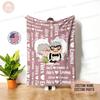 Custom Blanket Disney Pixar Up, Gift For Wife,Husband To Wife Gifts Custom Gifts For Wife Happily Ever After,Carl Ellie Blanket,Couples Gift