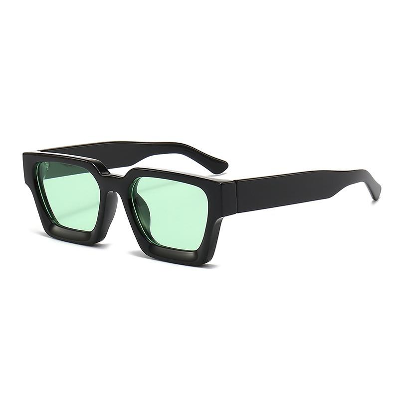 2024 New Arrival Fashion AC Lens Classic Cool Big Frame Glasses Retro Punk Thick square Frame Sunglasses for Women Men