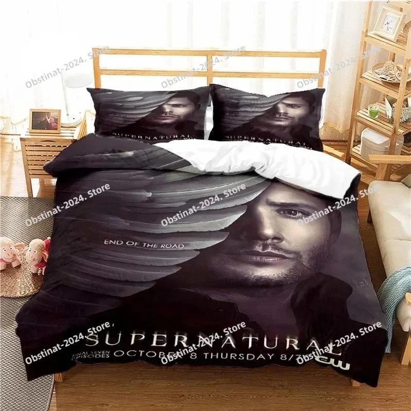 Supernatural Pattern Bedding Set Printed Bed Set With Pillowcase Bed Duvet Cover Soft Single Double Queen Super King Size