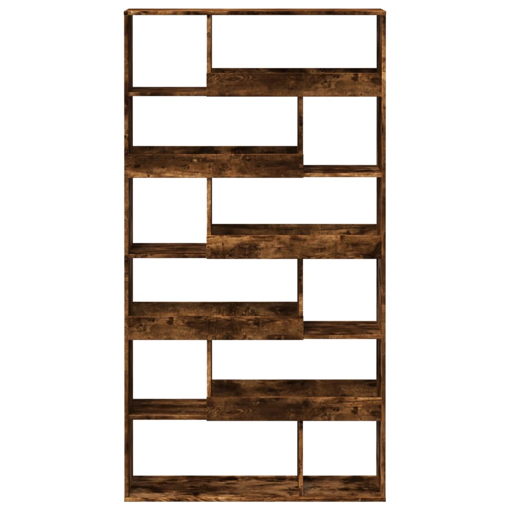 Room Divider Smoked Oak 100 x 33 x 187.5 cm Wood Based Material
