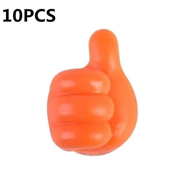 4/10 Stück selbstklebende Daumen-Wandhaken aus Silikon, multifunktionaler selbstklebender Kabel-Organizer-Clip, Schlüsselhaken, Wandaufhänger, Aufbewahrungshaken