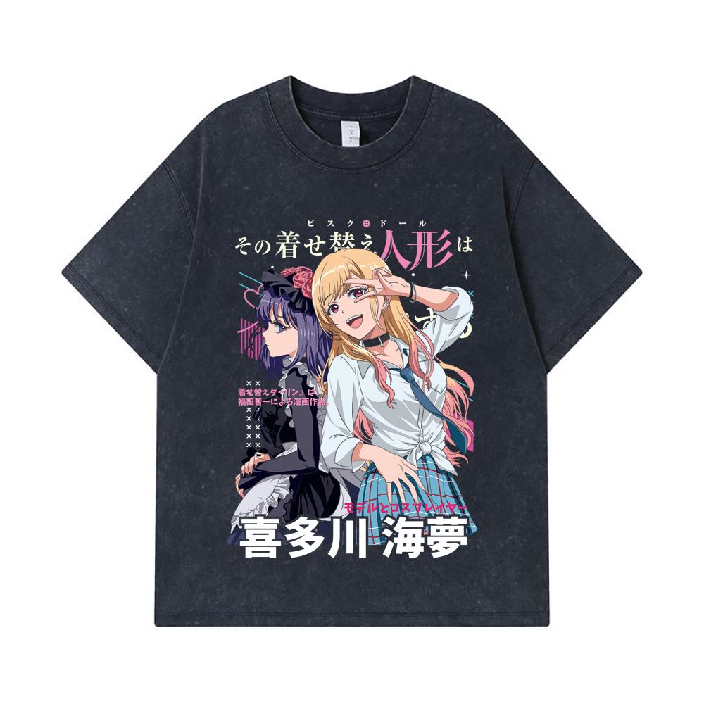 275 GSM Washed T-shirts 100% Cotton My Dress Up Darling V1 Print Unisex Heavy Cotton T Shirt