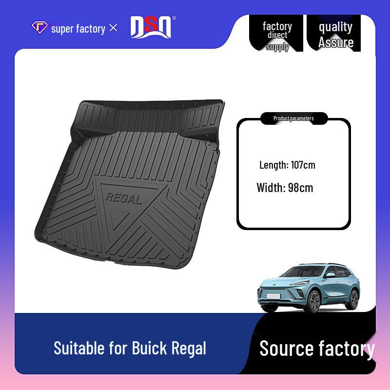 Waterproof, Non-Slip, Wear-Resistant Trunk Mat for 2009-2024 Buick Regal/Regal GS - All-Season Use
