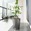 LECHUZA DELTINI ALL-IN-ONE Planter Metallic Charcoal 443316