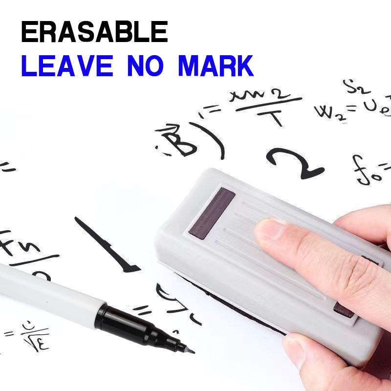 Haile 12Colors Dry Erase Markers Fine Tip 0.5mm Erasable Whiteboard Pens for Kids Teachers Office School Student Stationery